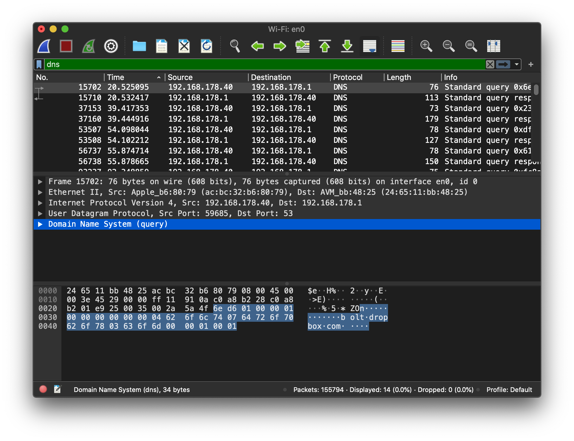 Wireshark Protokoll-Display-Filter